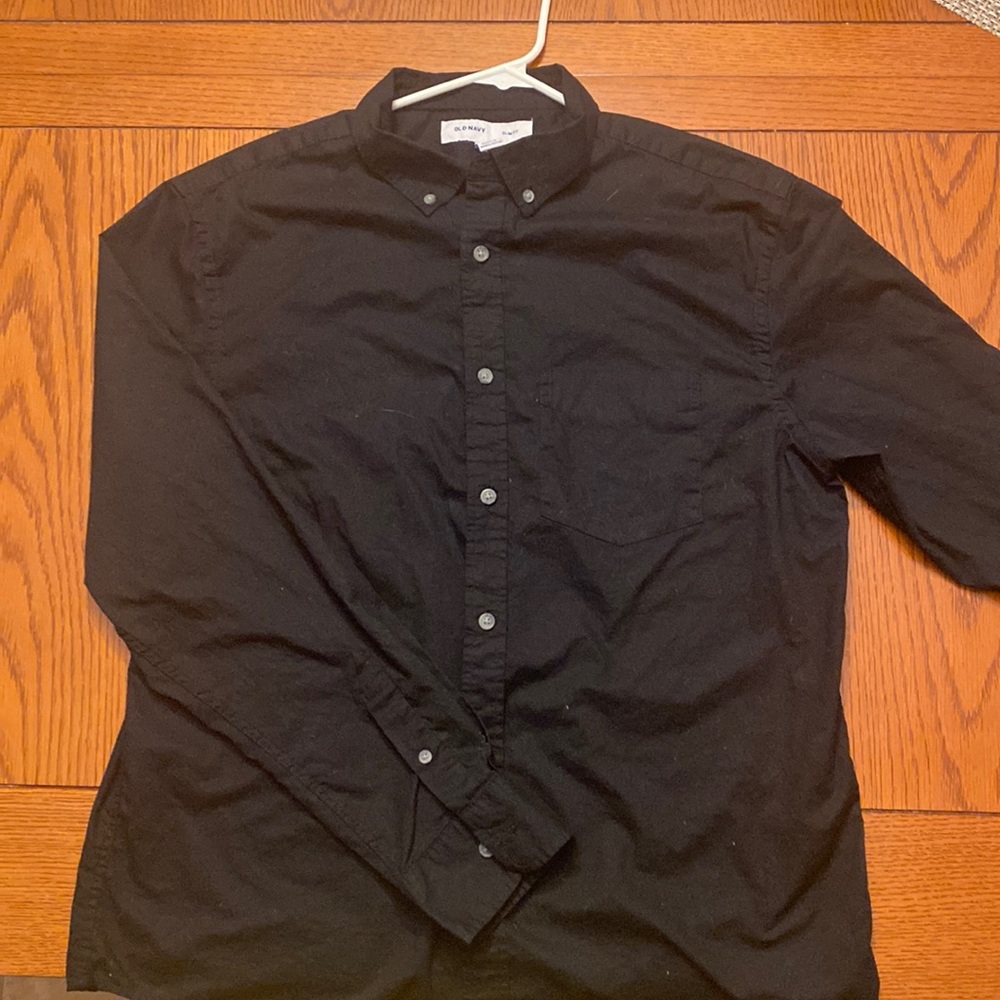 Black long sleeve button up
